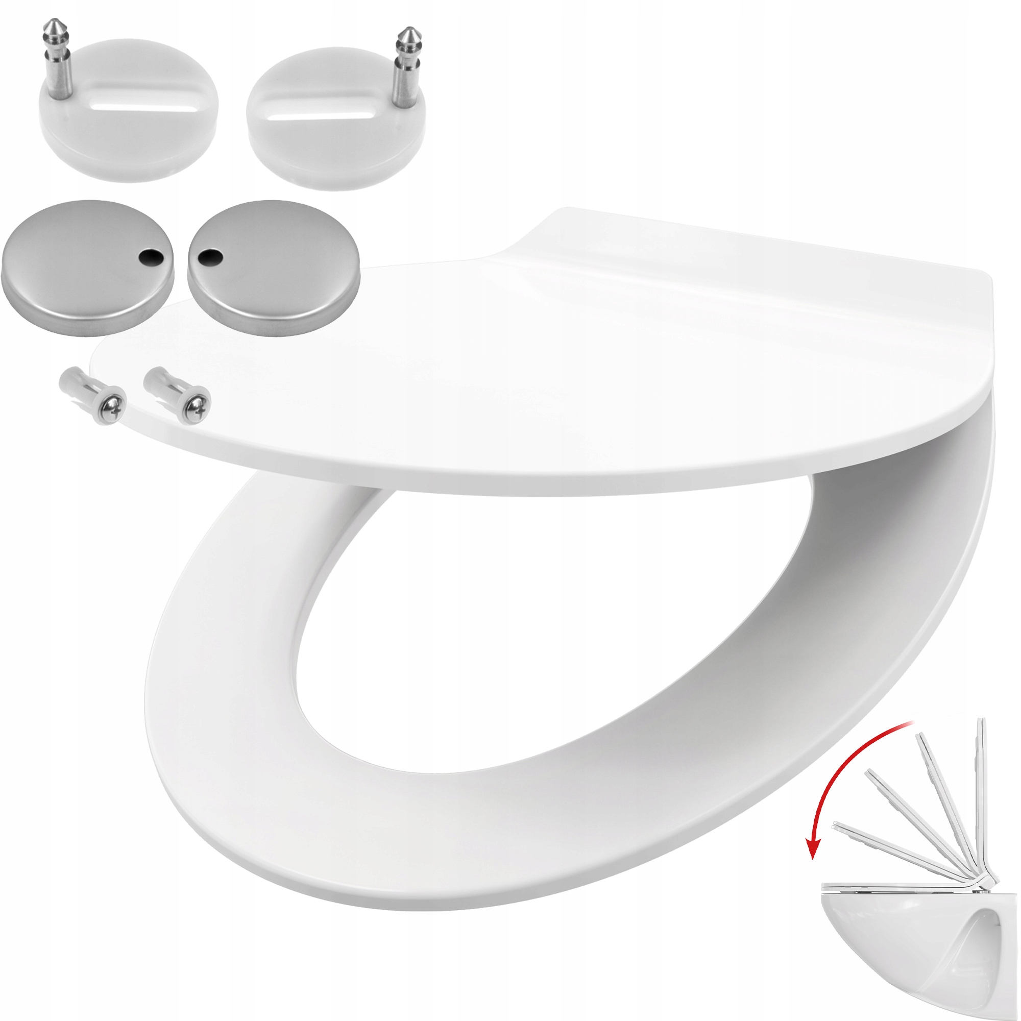 WC sedadlo Rodeno SLIM, biely duroplast